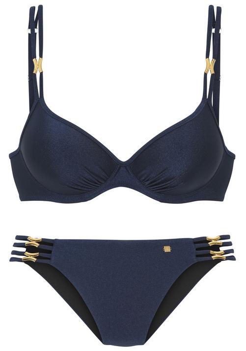 Rückansicht von JETTE Bügel-Bikini Bikini Set Damen marine