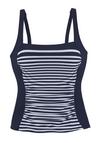 Lascana Tankini-Top Bikini Oberteil Damen - marine-wei&szlig;