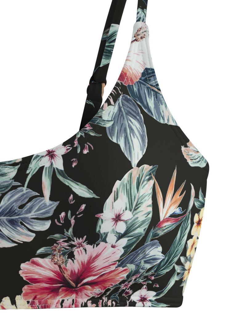 Lascana Lascana Bustier-Bikini-Top Bikini Oberteil Damen - schwarz bedruckt - 1 | SportScheck