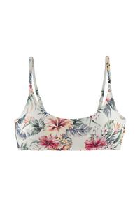 Lascana Bustier-Bikini-Top Bikini Oberteil Damen - creme bedruckt