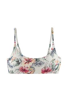 Lascana Bustier-Bikini-Top Bikini Oberteil Damen creme bedruckt