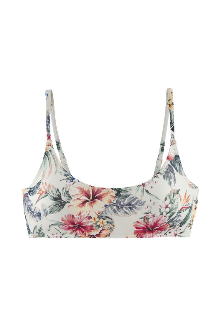 Lascana Lascana Bustier-Bikini-Top Bikini Oberteil Damen - creme bedruckt - 0 | SportScheck