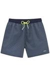 S.OLIVER Badeshorts Badehose Herren - marine bedruckt