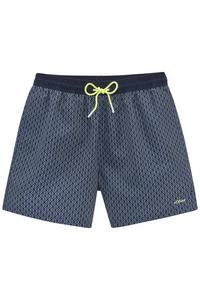 S.OLIVER Badeshorts Badehose Herren - marine bedruckt