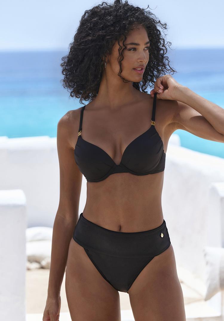 Lascana Lascana Highwaist-Bikini-Hose Bikini Hose Damen - schwarz - 0 | SportScheck