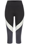 LASCANA Active Caprileggings Tights Damen - anthrazit - wei&szlig; - grau