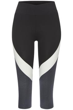 LASCANA Active Caprihose Caprihose Damen anthrazit weiß grau
