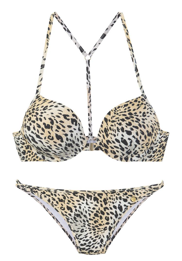 Lascana Lascana Push-Up-Bikini Bikini Set Damen - Tierdruck - 0 | SportScheck