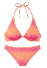Buffalo B&uuml;gel-Bikini Bikini Set Damen - pink-orange