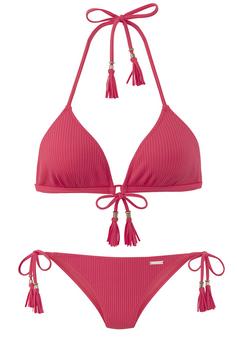 ELBSAND Triangel-Bikini Bikini Set Damen hummer