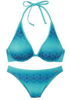 Buffalo Bügel-Bikini Bikini Set Damen blau-türkis