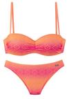 Buffalo B&uuml;gel-Bandeau-Bikini Bikini Set Damen - pink-orange