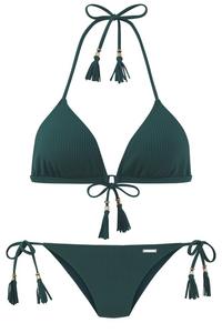 ELBSAND Triangel-Bikini Bikini Set Damen - petrol