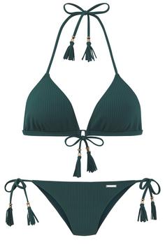 ELBSAND Triangel-Bikini Bikini Set Damen petrol