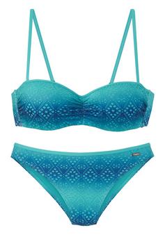 Buffalo Bügel-Bandeau-Bikini Bikini Set Damen blau-türkis