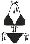 ELBSAND Triangel-Bikini Bikini Set Damen - schwarz