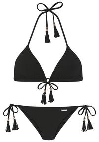 ELBSAND Triangel-Bikini Bikini Set Damen - schwarz