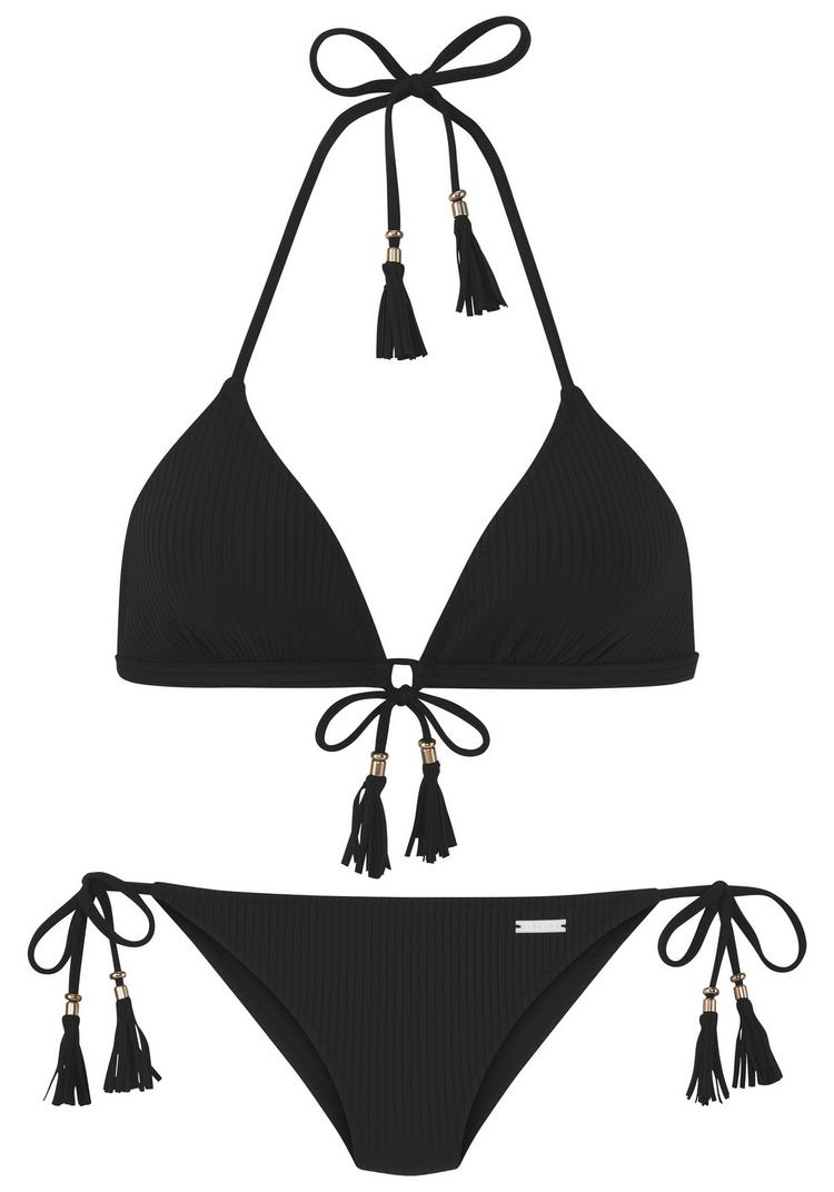 ELBSAND ELBSAND Triangel-Bikini Bikini Set Damen - schwarz - 0 | SportScheck