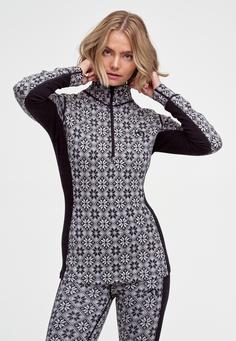 Rückansicht von Kari Traa 'Rose' Skishirt Damen BLACK