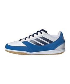 adidas Top Sala Competition II IN Kids Weiß Fußballschuhe Kinder weissblausilber