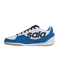 Rückansicht von adidas Top Sala Competition II IN Kids Weiß Fußballschuhe Kinder weissblausilber