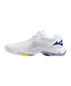 Rückansicht von Mizuno Weiß Hallenschuhe Herren weiss