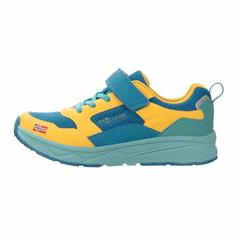 Trollkids Haugesund Sneaker Kinder ingwer-arktikblau-dunkeltürkis