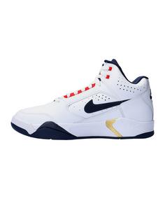 Rückansicht von Nike Air Flight Lite Mid Sneaker Weiß Sneaker Herren weissblau