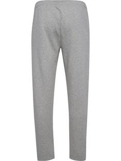 Rückansicht von hummel hmlMOVER COTTON PANTS Hose Herren GREY MELANGE