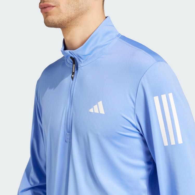 adidas adidas Own The Run Half-Zip Laufshirt Herren - Blue Fusion - 0 | SportScheck