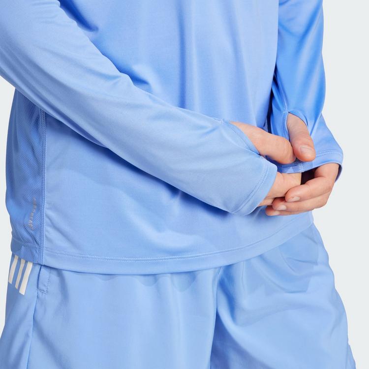 adidas adidas Own The Run Half-Zip Laufshirt Herren - Blue Fusion - 1 | SportScheck