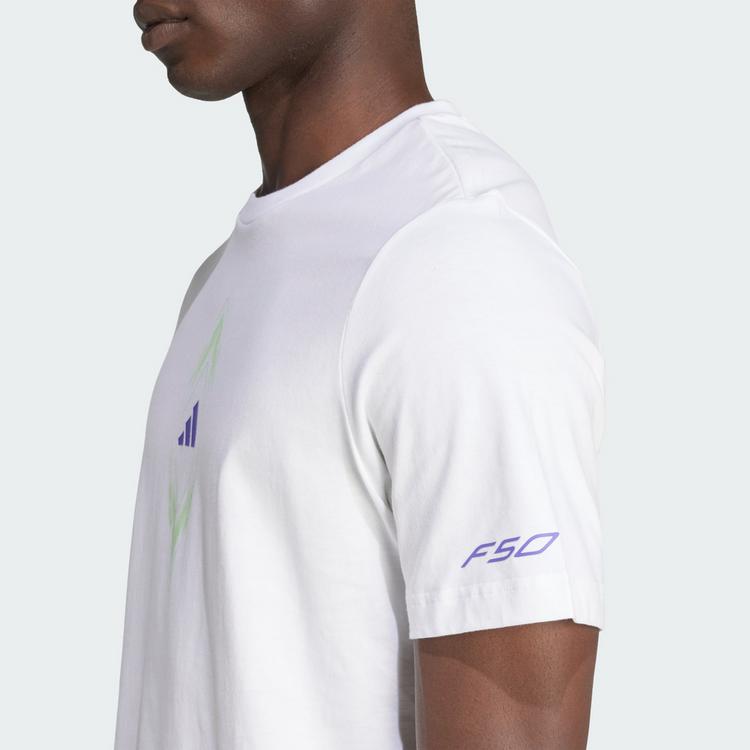 adidas adidas F50 T-Shirt mit Grafik Funktionsshirt Herren - White - 0 | SportScheck