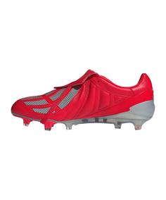 Rückansicht von adidas Predator Mania FG Fußballschuhe rotsilberrot