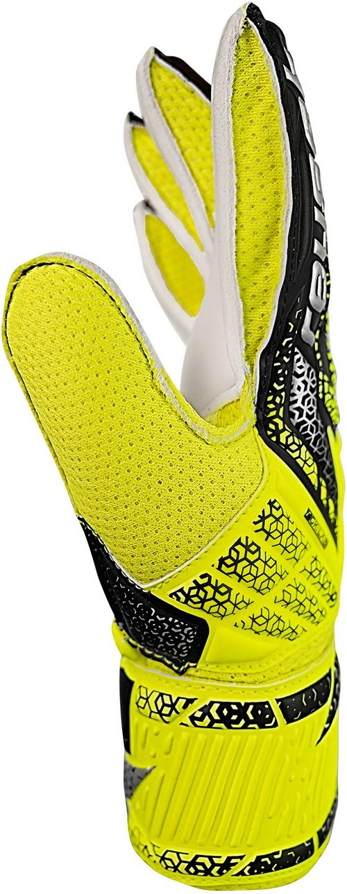 Rückansicht von Reusch Attrakt Solid Junior Torwarthandschuhe 2014 safe yellow/silver