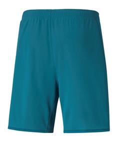 Rückansicht von PUMA Manchester City Short UCL 2021/2022 Fußballshorts tuerkisweiss