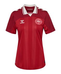 hummel Denmark DBU Trikot Home 2025 Damen Fußballtrikot Damen rot