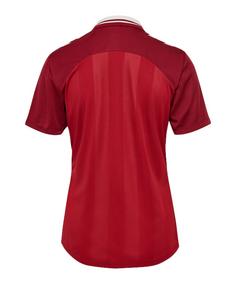 Rückansicht von hummel Denmark DBU Trikot Home 2025 Damen Fußballtrikot Damen rot
