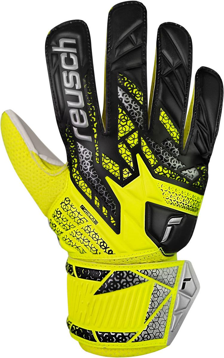Reusch Reusch Attrakt Solid Junior Torwarthandschuhe - 2014 safe yellow/silver - 5 | SportScheck