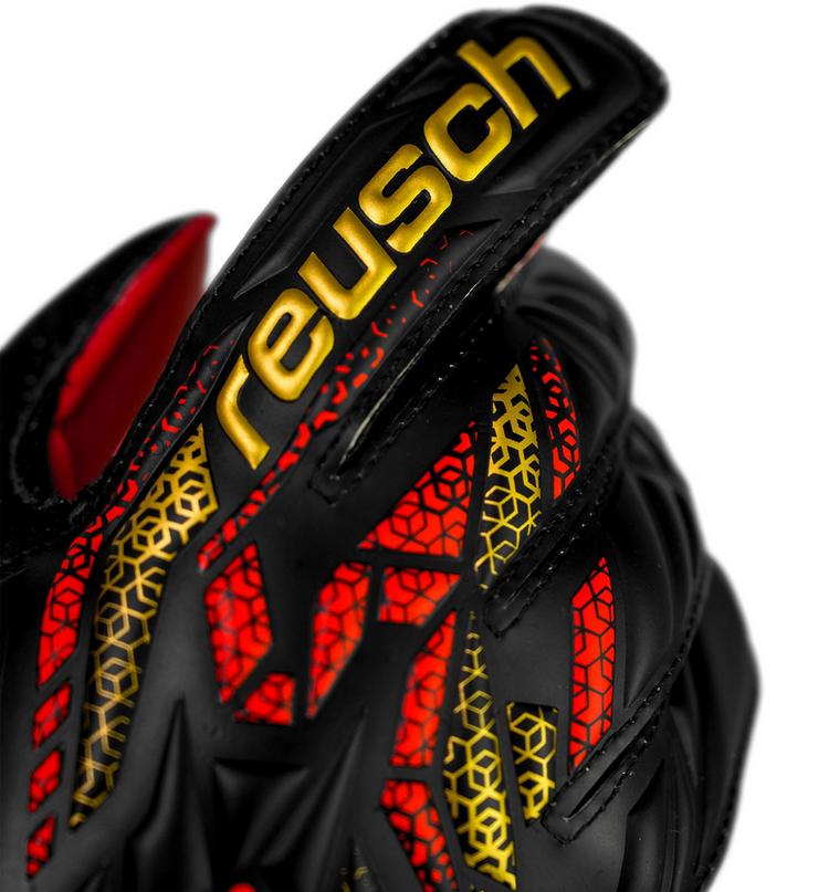 Reusch Reusch Attrakt Solid Junior Torwarthandschuhe - 7075 blck/gold/firy red - 2 | SportScheck