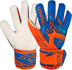 Reusch Attrakt Solid Junior Torwarthandschuhe 2290 shocking orange/blue