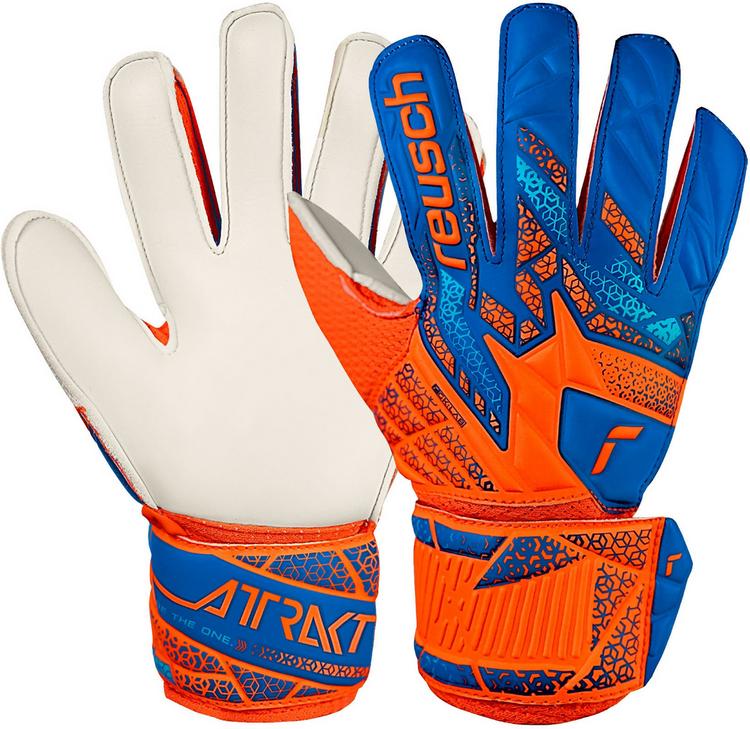 Reusch Reusch Attrakt Solid Junior Torwarthandschuhe - 2290 shocking orange/blue - 0 | SportScheck