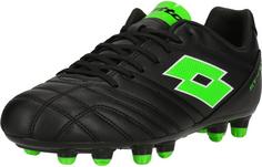 Rückansicht von Lotto Stadio 705 Fußballschuhe 1NI All Black/Spring Green