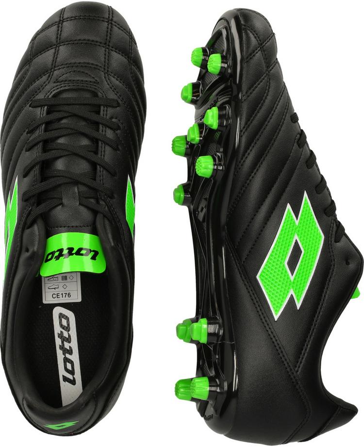 Lotto Lotto Stadio 705 Fu&szlig;ballschuhe - 1NI All Black/Spring Green - 2 | SportScheck