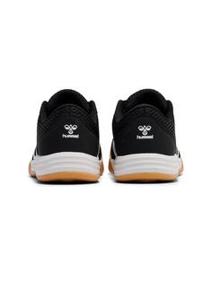 Rückansicht von hummel MULTIPLAY FLEX LC JR Hallenschuhe Kinder BLACK/WHITE