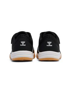 Rückansicht von hummel MULTIPLAY FLEX VC JR Hallenschuhe Kinder BLACK/WHITE