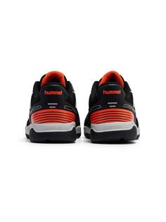 Rückansicht von hummel COURT CONTROL II Hallenschuhe BLACK/RED