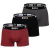 Boss Boxershort Unterhose Herren - Schwarz/Grau/Rot