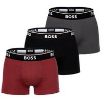 Boss Boxershort Unterhose Herren - Schwarz/Grau/Rot