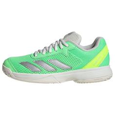 adidas Courtflash Kids Tennisschuh Tennisschuhe Kinder Pure Teal / Silver Metallic / Lucid Lemon