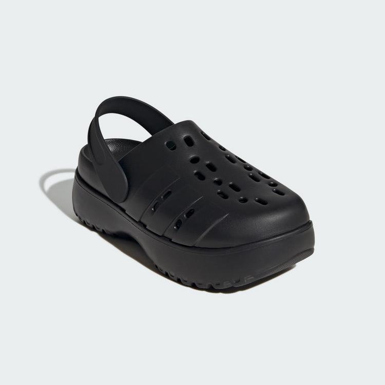 adidas adidas Adilette Plateau-Clog Badelatschen Damen - Core Black / Core Black / Core Black - 3 | SportScheck
